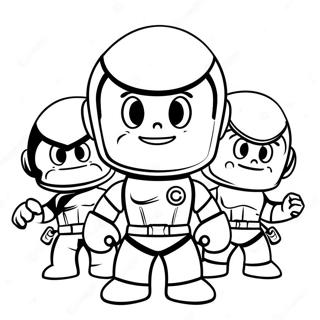 Page À Colorier Mini Force Héros En Action 23913-18901