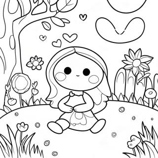 Fantasifull Dikt Hage Fargeleggingsark 24083-19045