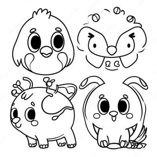 Pagini De Colorat Cu Animale Distractive De Trasat 2431-1941