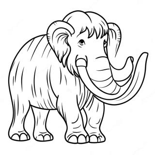 冒険好きなウーリーマンモスのぬりえページ 24563-19414