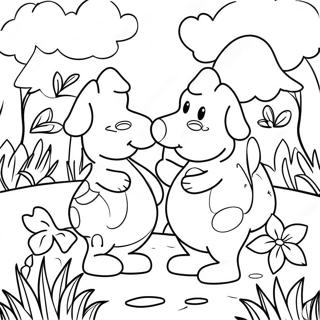 Trova Le Differenze Giardino Colorato Pagina Da Colorare 25423-20085