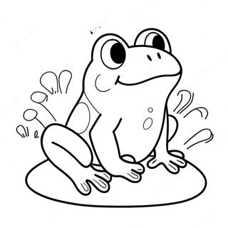 Pagina De Colorat Broasca Drăguță De Anul Leap 25553-20196