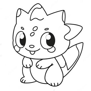 Schattige Starter Pokemon Kleurplaat 26123-20643