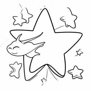 Раскраска Мерцающей Падающей Звезды 26515-20964