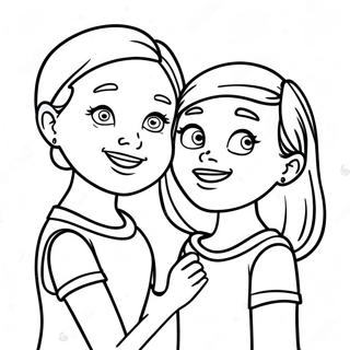 Carly En Sam Grappig Moment Kleurplaat 26695-21112