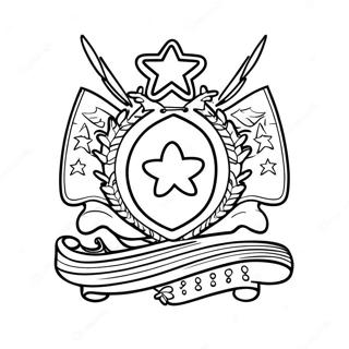 صفحة تلوين علم كوبا الملون 27505-58783