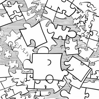 Page À Colorier Avec Des Pièces De Puzzle Colorées Sur L'autisme 2791-2223