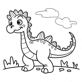 かわいい赤ちゃんテリジノサウルスのぬりえページ 27925-22062