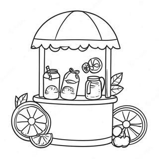 Lemonade Stand Coloring Page 2820-2238