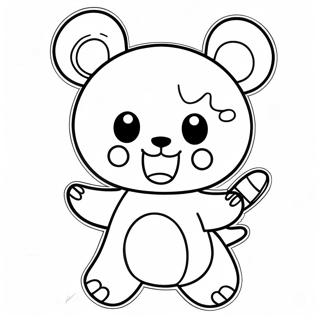 Monokuma Danganronpa Boyama Sayfası 29505-23320