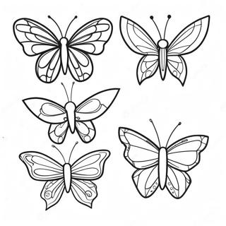 Page À Colorier De Papillon En Origami Coloré 30075-23761