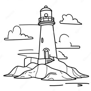 Page À Colorier De Phare 3010-2389