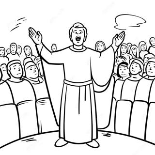 Pagina De Colorat Paul Predicând Mulțimilor 30645-24233