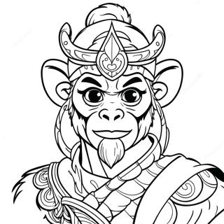 मंकी किंग रंग भरने वाला पृष्ठ 30944-24459