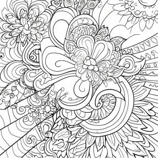 Värikkäät Merkit Värittämislehti 3111-2484