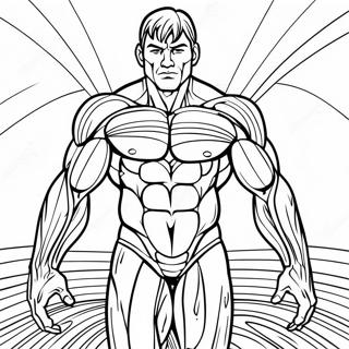 상세한 인체 근육 색칠 공부 페이지 31184-24650