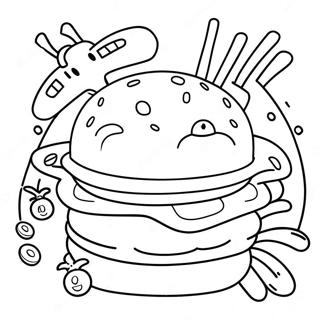 Krabby Patty Boyama Sayfası 31213-24675