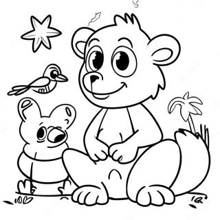 Zoboomafoo With Colorful Animals Coloring Page 31234-24696