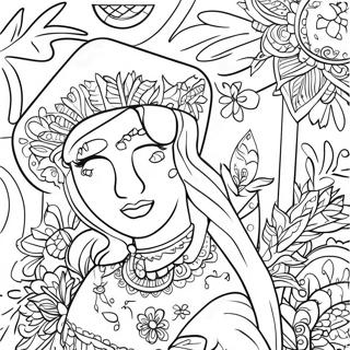 Festliche Hispanische Fiesta Ausmalbild 31664-25035