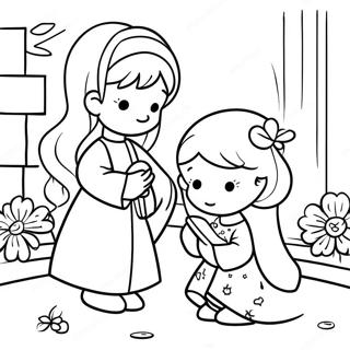 Precious Moments Religious Coloring Page 33293-26313