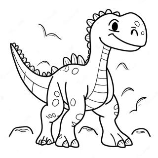 Friendly Spinosaurus Coloring Page 3351-2670