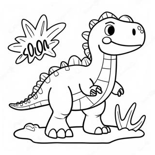 Friendly Spinosaurus Coloring Page 3351-2672