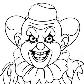 Gruseliger Clown Ausmalbild 34663-27413