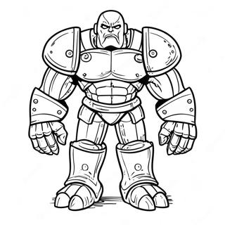Page À Colorier De Golem De Fer 35133-27786