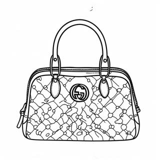 Pagina Da Colorare Di Una Borsa Gucci Elegante 35344-27954