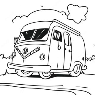 Barbie Camper With Friends Coloring Page 35474-28070