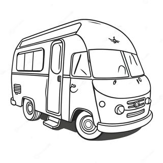 Barbie Camper With Friends Coloring Page 35474-28071