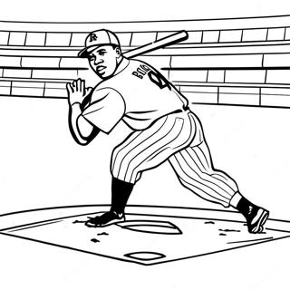 Jackie Robinson Sliding Into Home Plate Coloring Page 36094-28559