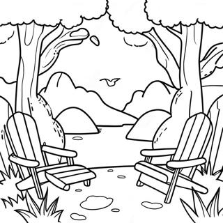 Ontspannende Natuurscène Genezing Kleurplaat 36584-28939