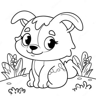 Página Para Colorir De Animal Fofo - Minhas Primeiras Páginas 37124-29363