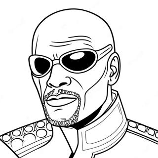 Nick Fury With Eye Patch Coloring Page 37204-58838
