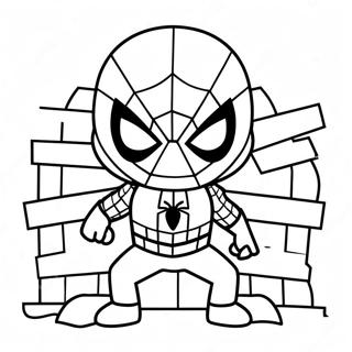 Pagini De Colorat Cu Spiderman Chibi 37573-29702