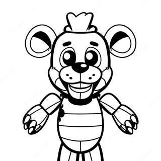 Page À Colorier De La Marionnette Fnaf Effrayante Dans L'ombre 38094-30140