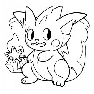 Mega Pokemon Farvelægningsside 380-303