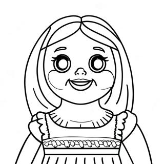 Página Para Colorir Da Boneca Assustadora Annabelle 39243-31018