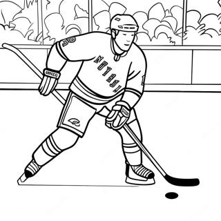 Раскраска Игрока Ny Rangers На Коньках 39404-31159