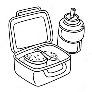 Renkli Öğle Yemeği Kutusu Boyama Sayfası 39613-31327