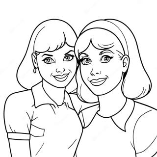 Betty And Veronica Friendship Coloring Page 39994-31625