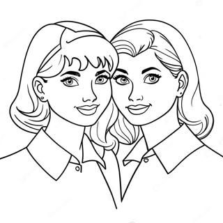 Betty And Veronica Friendship Coloring Page 39994-31627