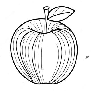 Page À Colorier D'une Pomme Rouge Brillante 40254-31814