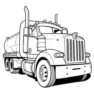 Pagina Da Colorare Grande Camion Cisterna In Autostrada 40374-31927