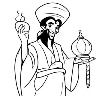 Pagini De Colorat Cu Jafar Și Lampa Magică 40634-32122