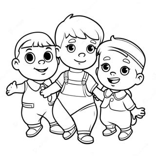 Pagina Da Colorare Dei Piccoli Monelli 40683-32155