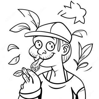 마리화나 색칠 공부 페이지 4070-3227