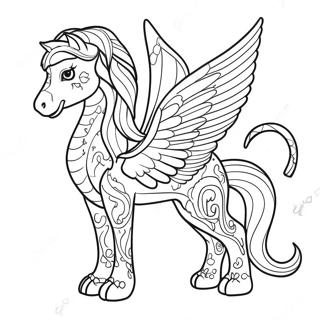 Página Para Colorear De Criaturas Mágicas 41464-32765