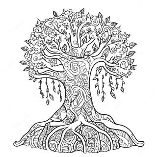 Positive Karma Tree Coloring Page 41554-32843